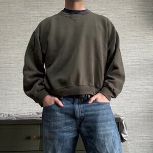 Vintage Russell Athletic Brown Blank Crewneck